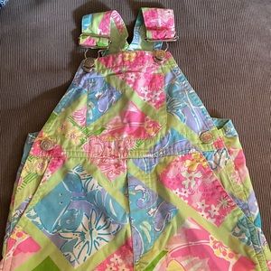 Lilly Pulitzer baby girl overalls 6mo